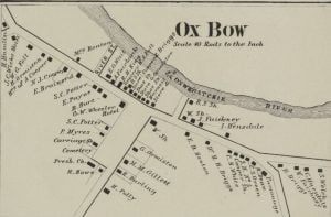 1864 Map of Ox Bow